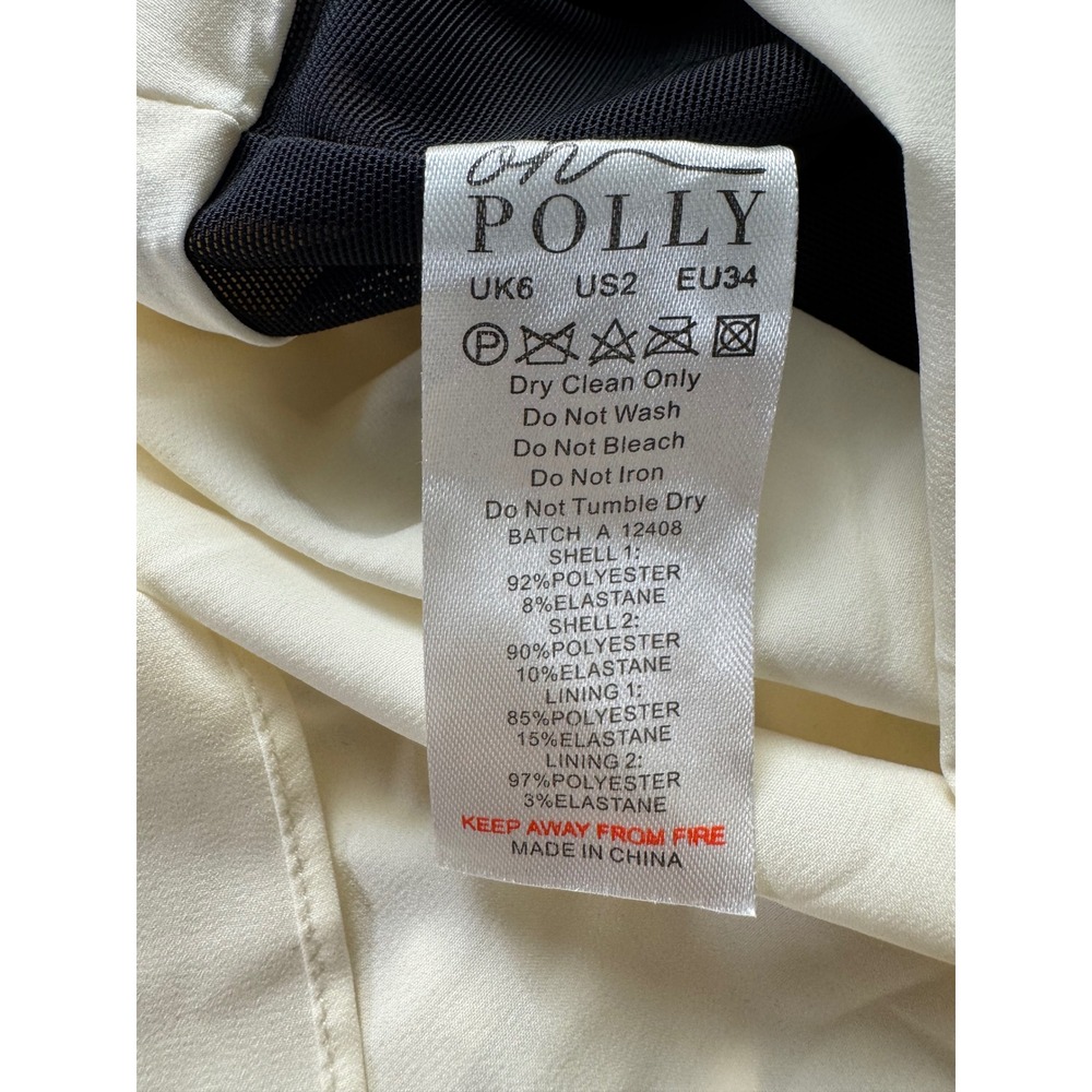 Oh Polly Black Velvet Square Neck Long Sleeve Pleated Mini Dress US 2 New - Picture 10 of 10